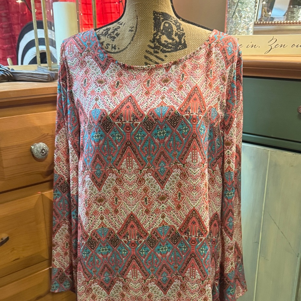 Wishful Park Geometric Print Women's Top